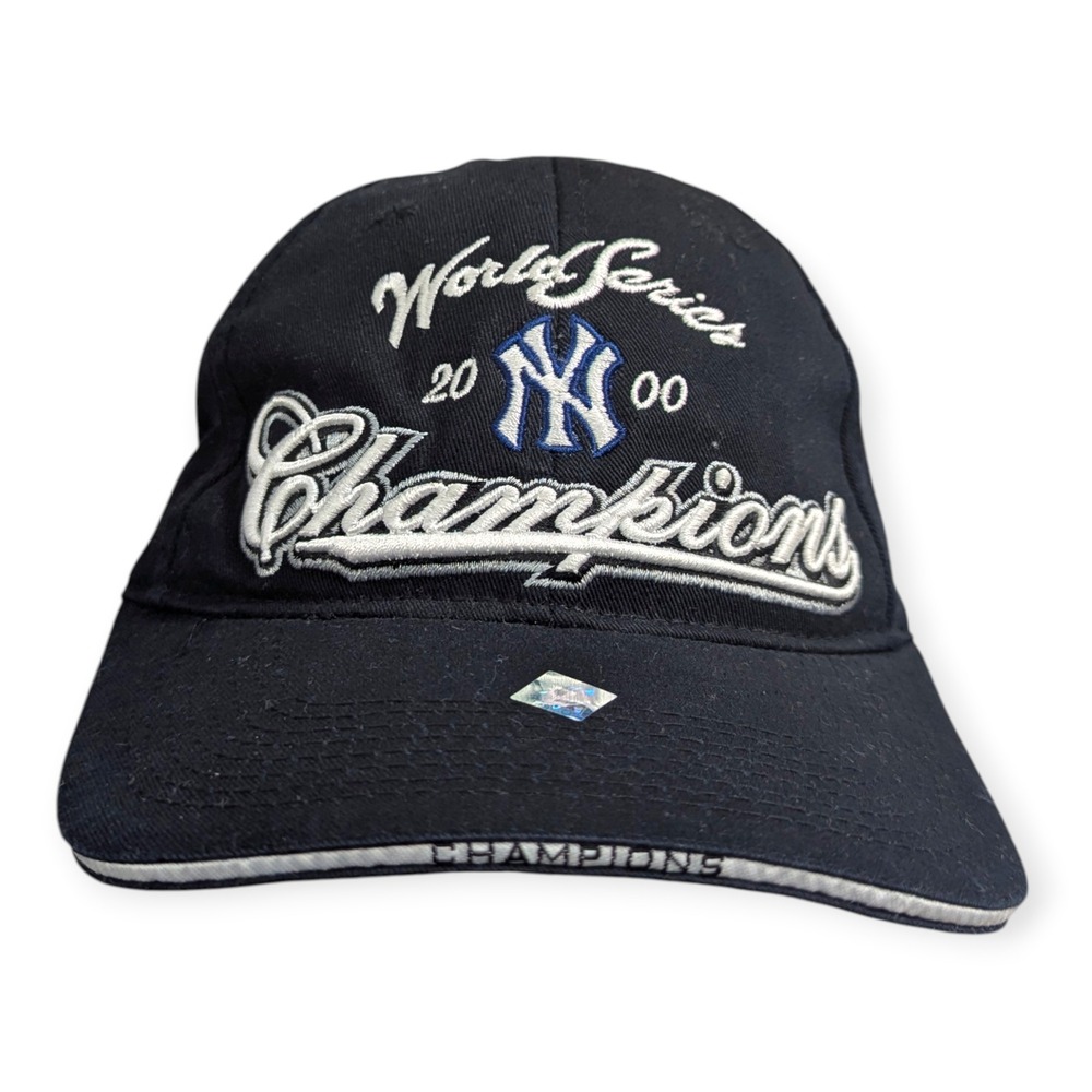 Vintage New York Yankees 2000 World Series Champions Hat Drew Pearson Navy Blue